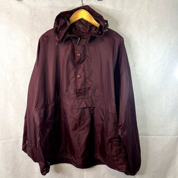 Charles River Apparel Dark Purple Pullover Lightweight Windbreaker Hooded Large - Picture 6 of 15